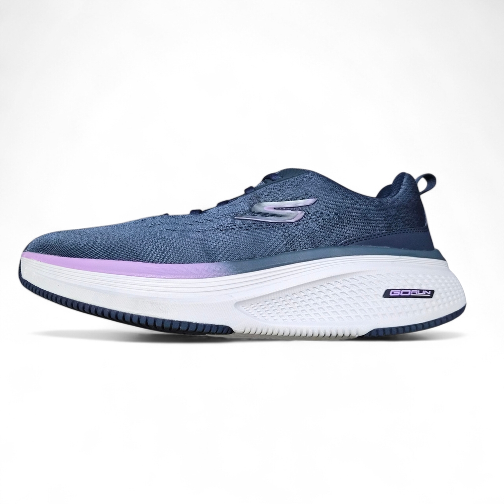 Skechers Women's GO Run 2.0 Elevate Ombre Sneakers Navy/Lavender Size 10 Wide - Picture 4 of 13